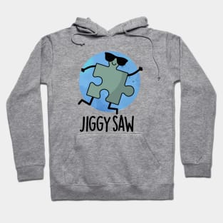 Jiggy Saw Cute Dancing Jigsaw Puzzle Pun Hoodie